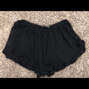 Brandy Melville cotton ruffle shorts